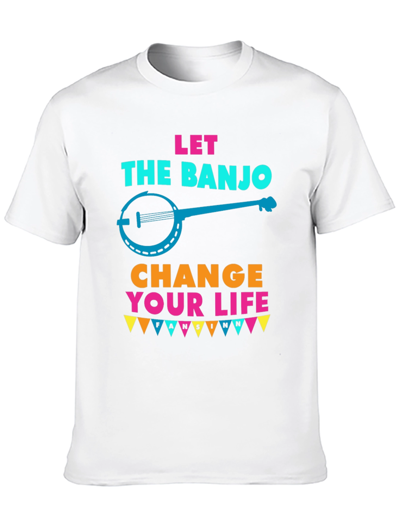 Camiseta Negra Let the Banjo Change Your Life