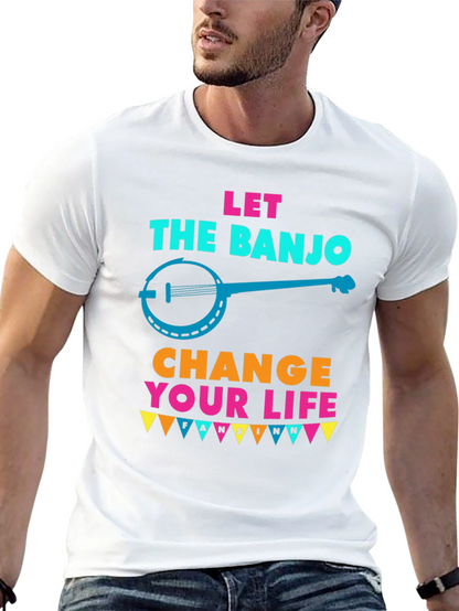 Camiseta Negra Let the Banjo Change Your Life