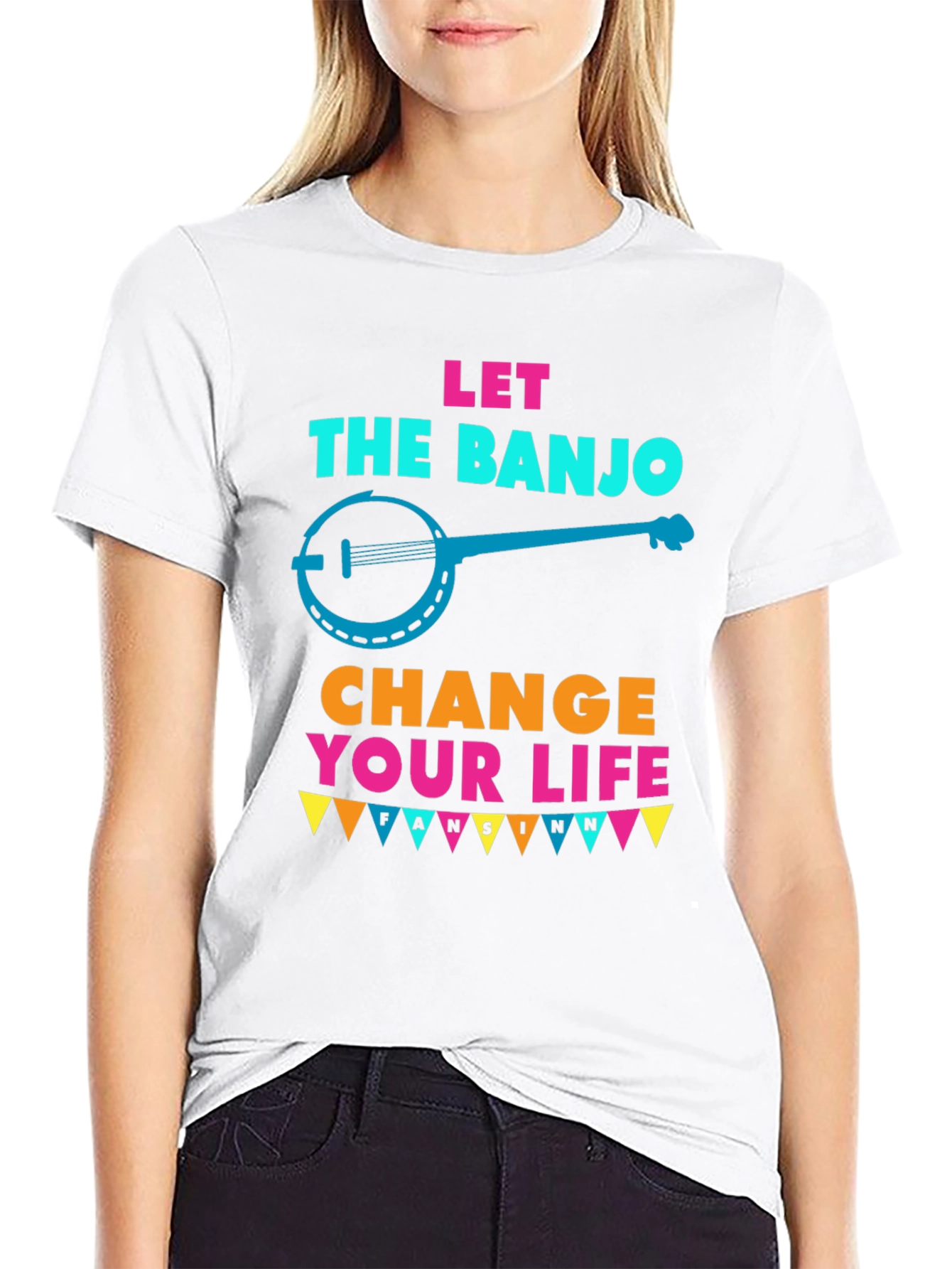 Camiseta Negra Let the Banjo Change Your Life