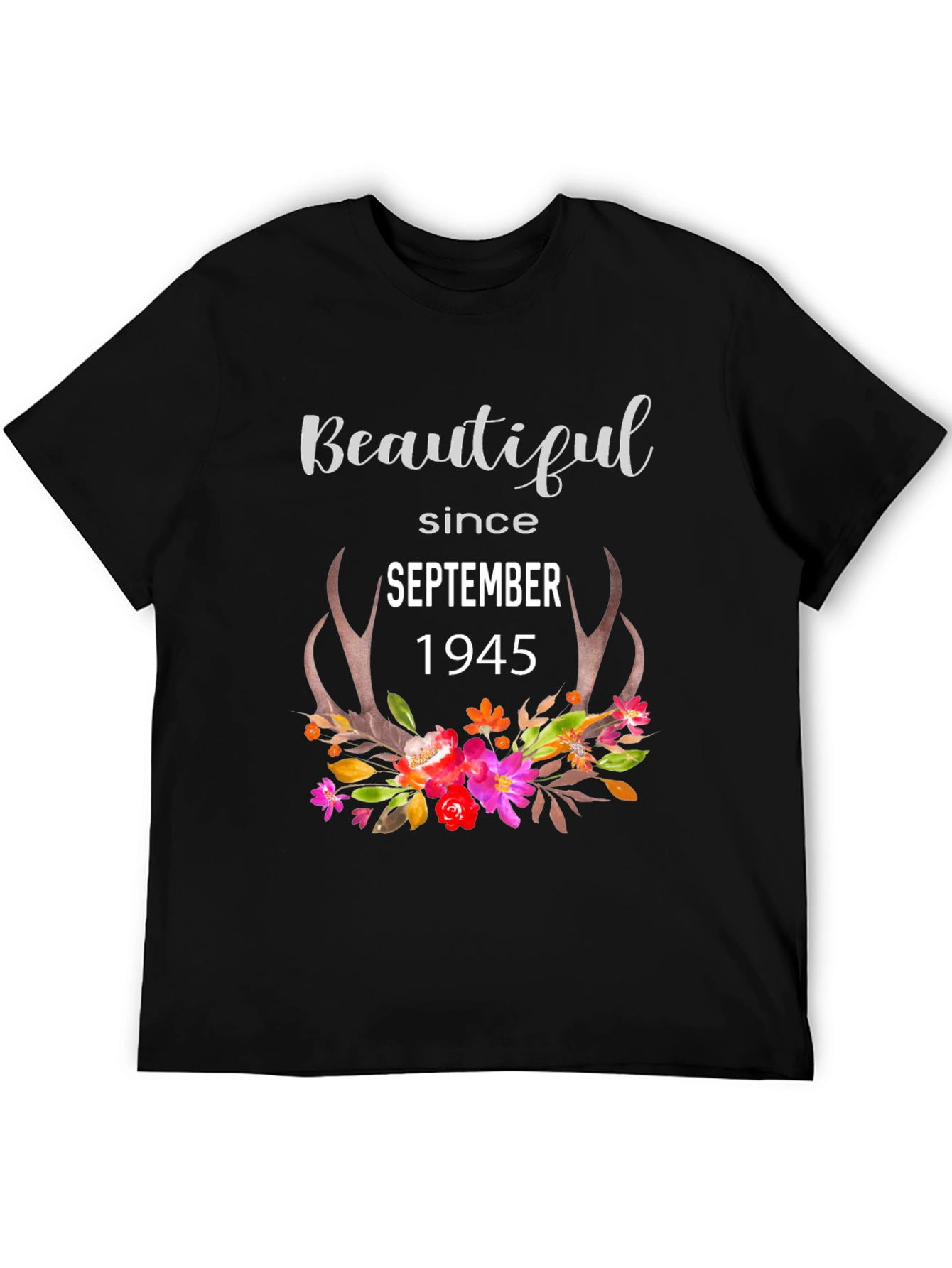 Camiseta Negra Beautiful Since September 1945