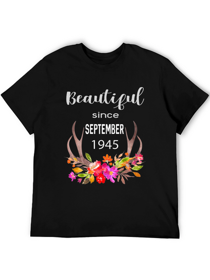 Camiseta Negra Beautiful Since September 1945