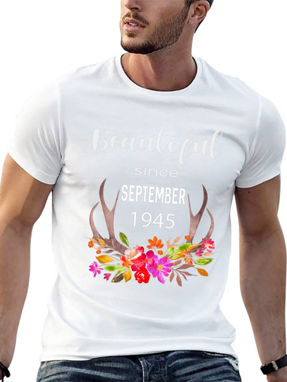 Camiseta Negra Beautiful Since September 1945