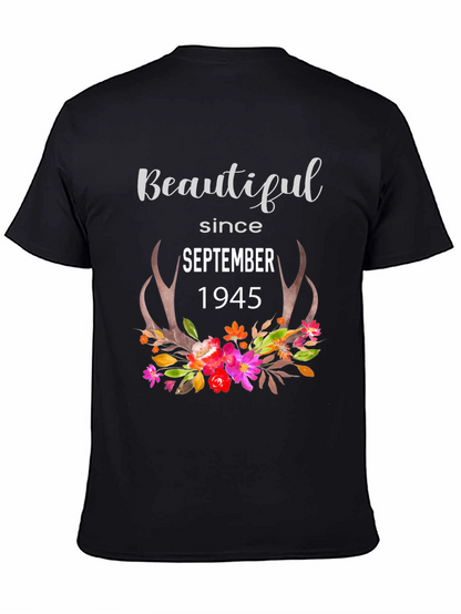 Camiseta Negra Beautiful Since September 1945