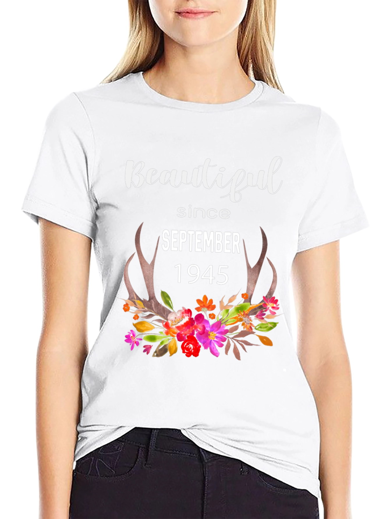 Camiseta Negra Beautiful Since September 1945