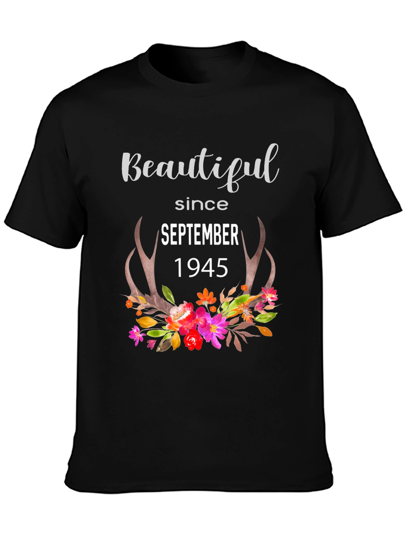 Camiseta Negra Beautiful Since September 1945