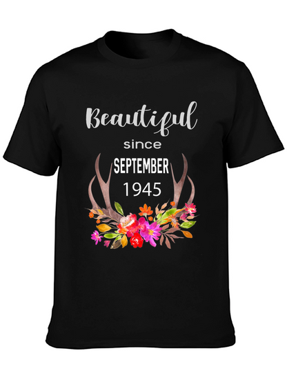 Camiseta Negra Beautiful Since September 1945