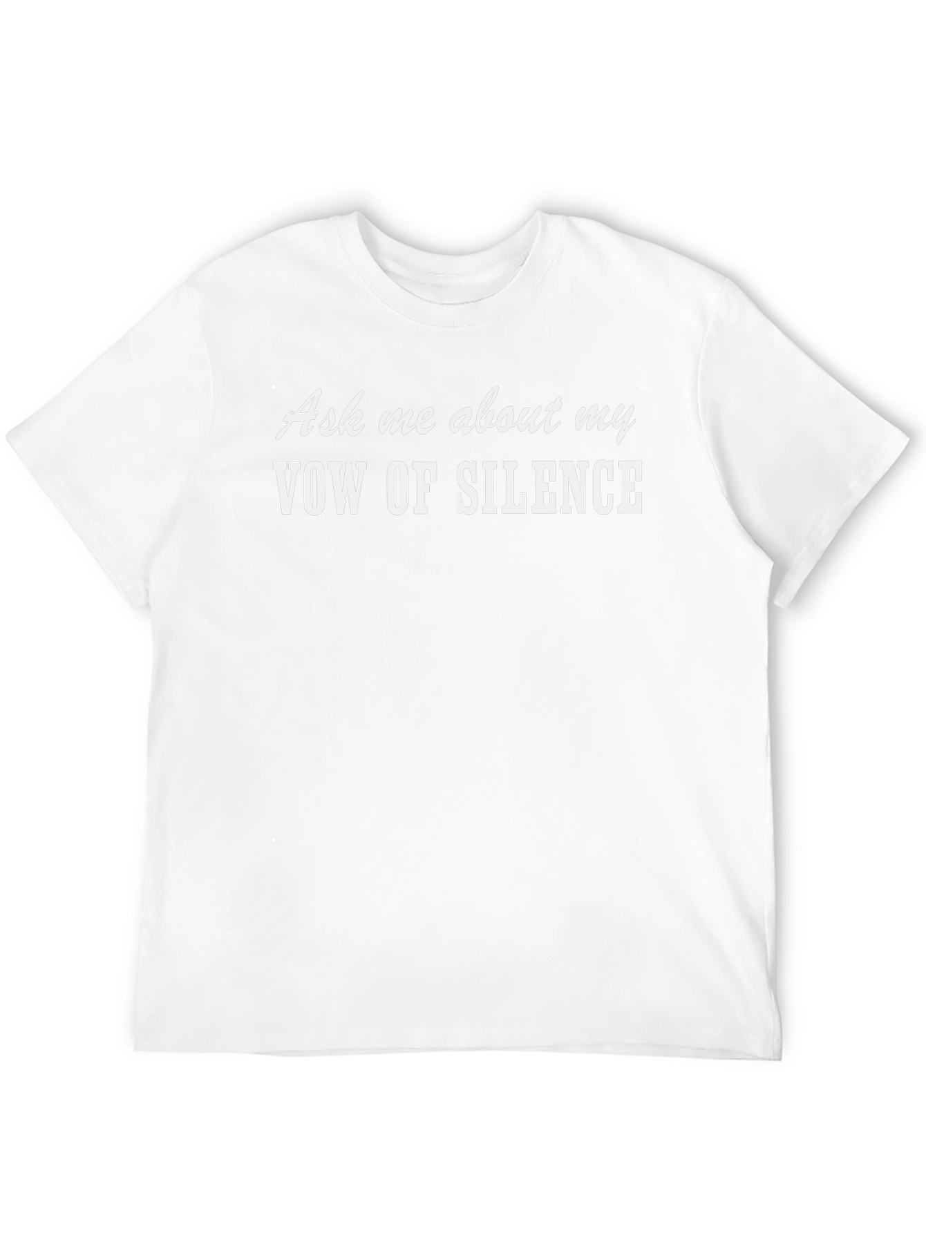 Camiseta Negra: Voto de Silencio - ¡Pregúntame!