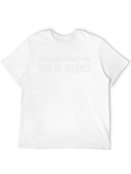 Camiseta Negra: Voto de Silencio - ¡Pregúntame!