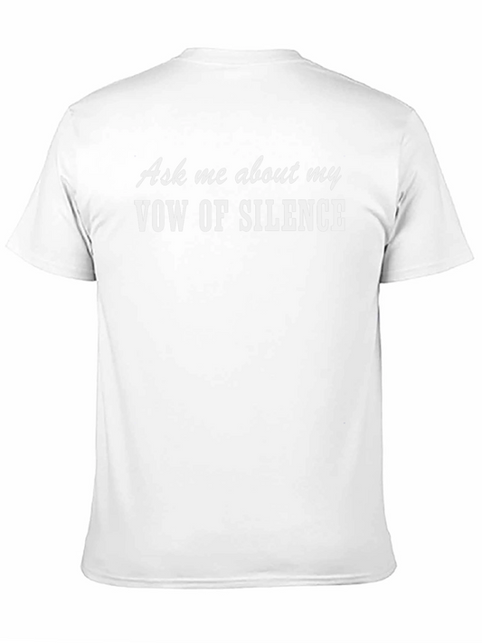 Camiseta Negra: Voto de Silencio - ¡Pregúntame!