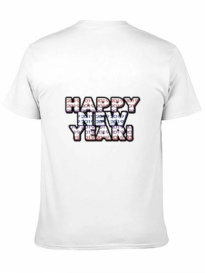 Camiseta Negra Feliz Año Nuevo 2019 2020