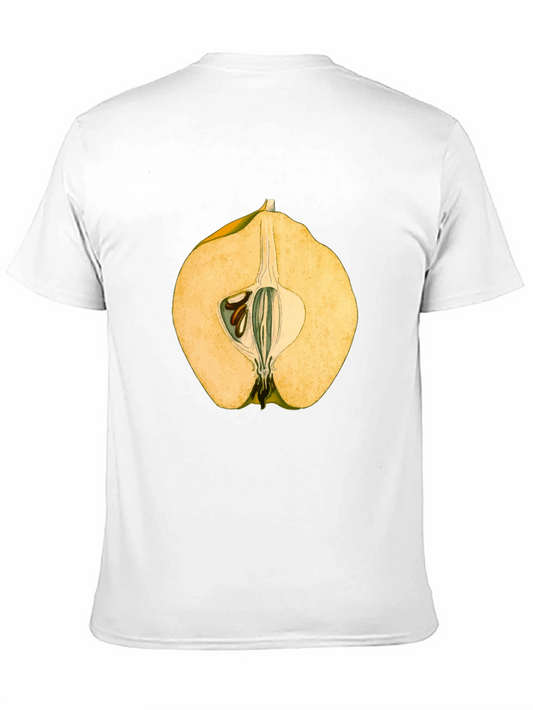Camiseta Negra con Diseño de Fruta Exótica