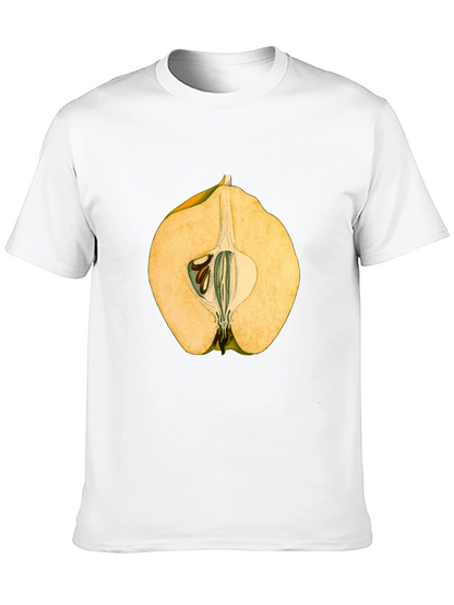 Camiseta Negra con Diseño de Fruta Exótica