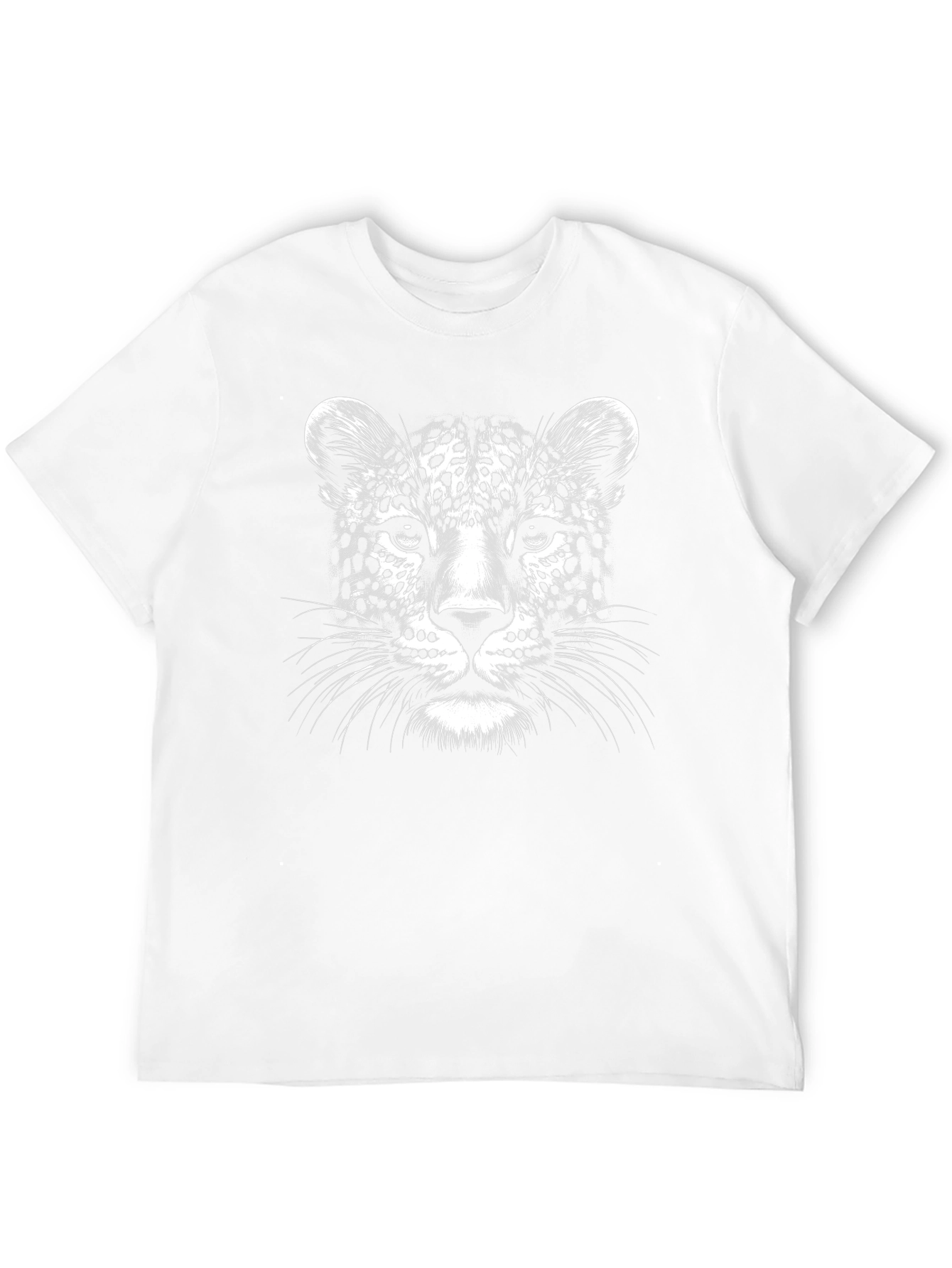 Camiseta Negra con Diseño de Leopardo