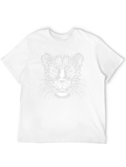 Camiseta Negra con Diseño de Leopardo