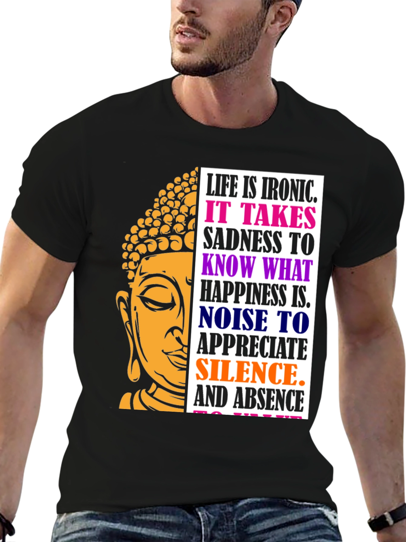 Camiseta Buda Irónica para Hombre