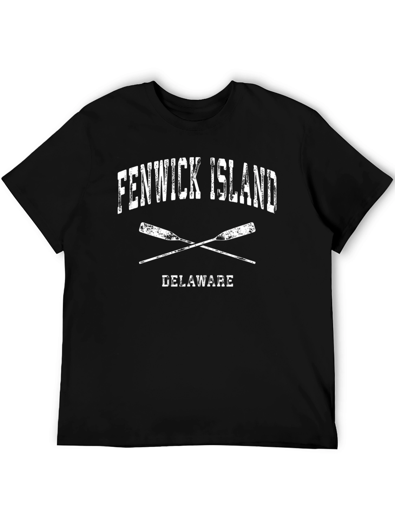 Camiseta Negra Fenwick Island Delaware