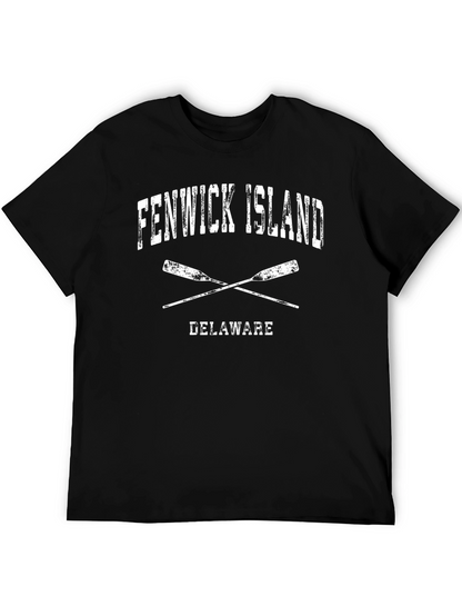Camiseta Negra Fenwick Island Delaware