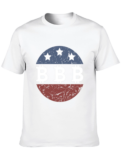 Camiseta Hombre Diseño BBB Estrellas Retro