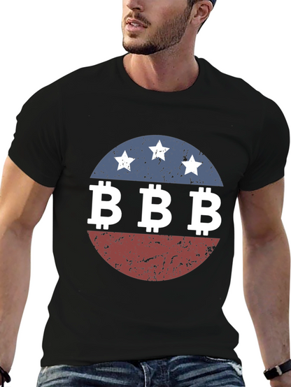 Camiseta Hombre Diseño BBB Estrellas Retro