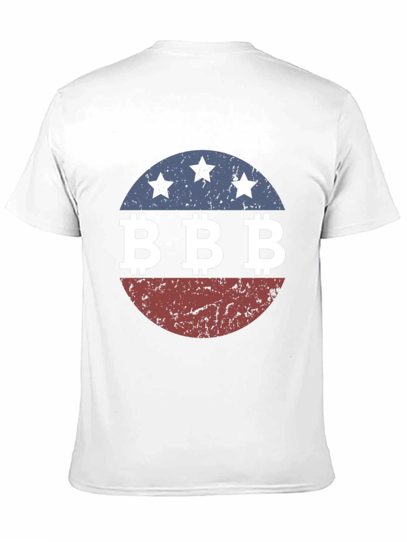 Camiseta Hombre Diseño BBB Estrellas Retro