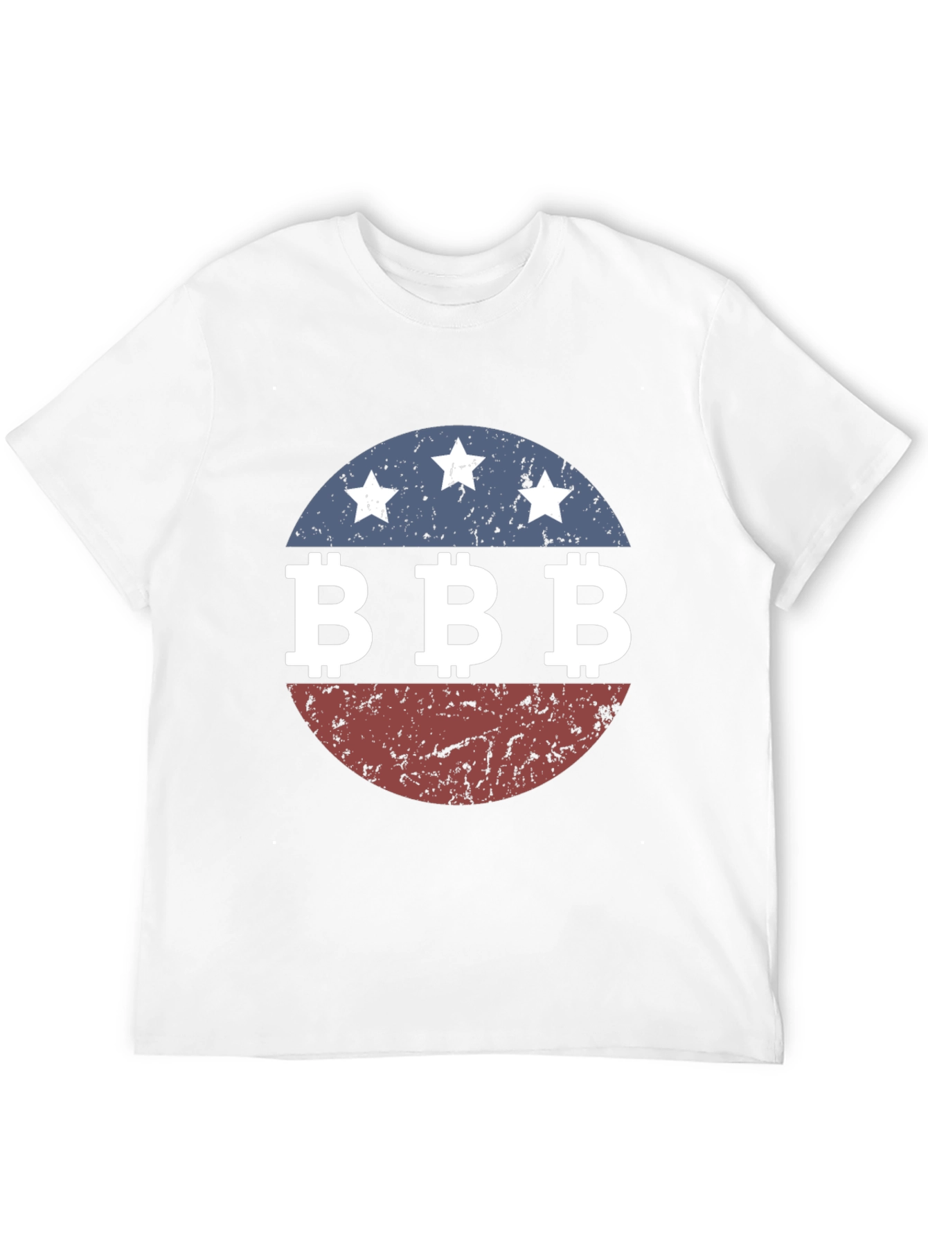 Camiseta Hombre Diseño BBB Estrellas Retro