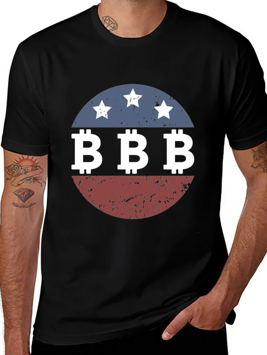 Camiseta Hombre Diseño BBB Estrellas Retro