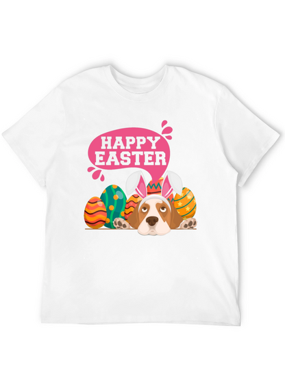 Camiseta Negra con Diseño de Pascua