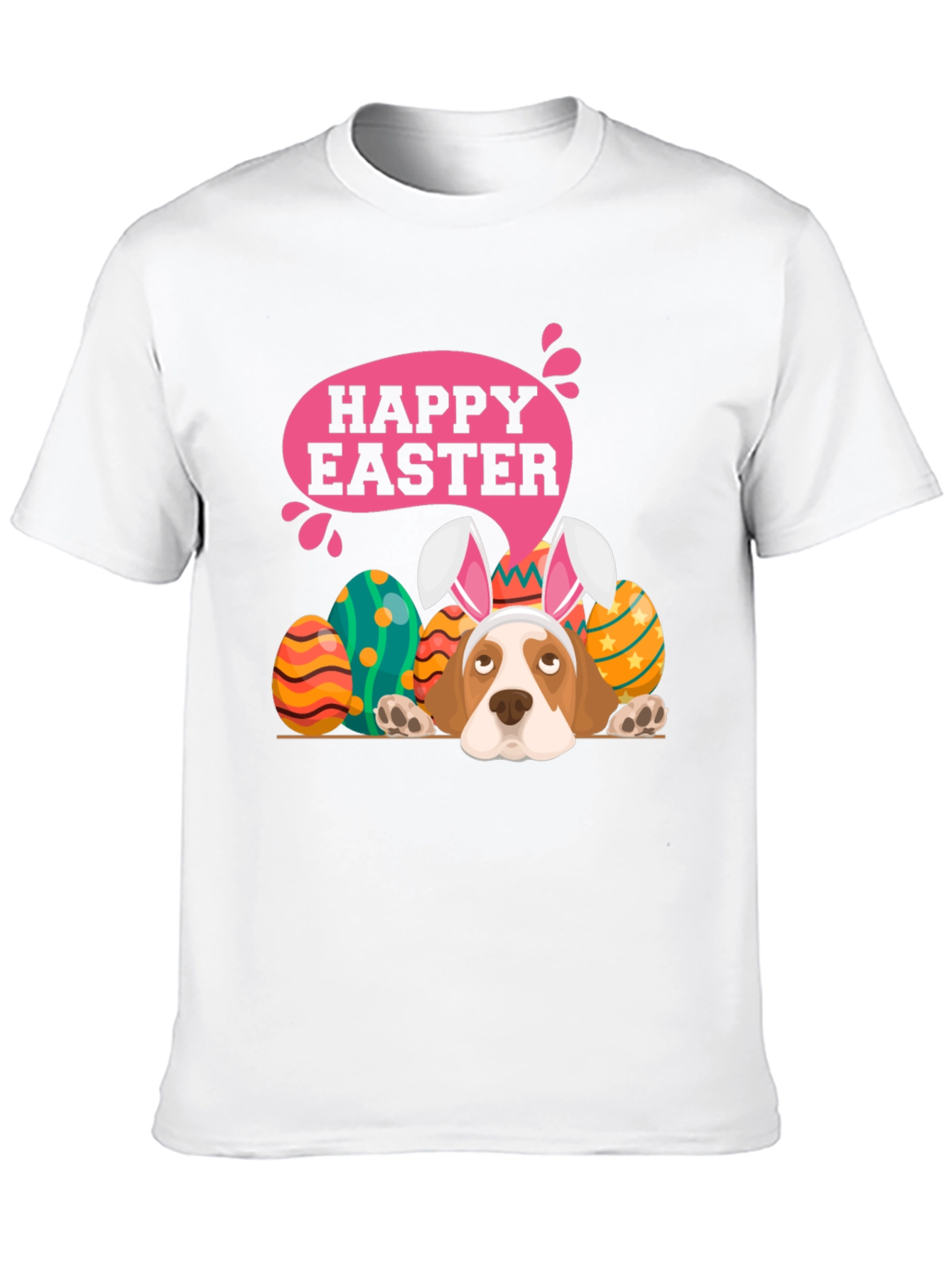 Camiseta Negra con Diseño de Pascua