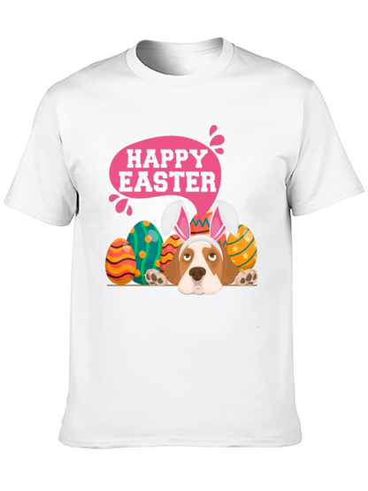 Camiseta Negra con Diseño de Pascua