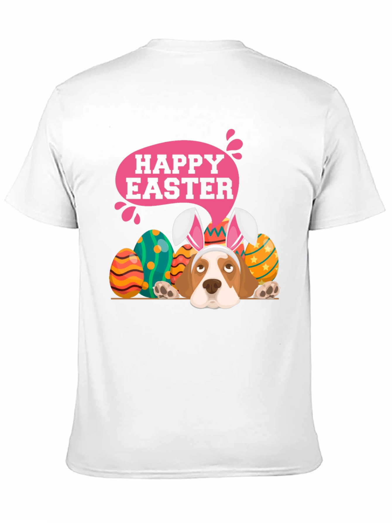 Camiseta Negra con Diseño de Pascua