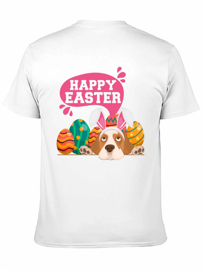 Camiseta Negra con Diseño de Pascua