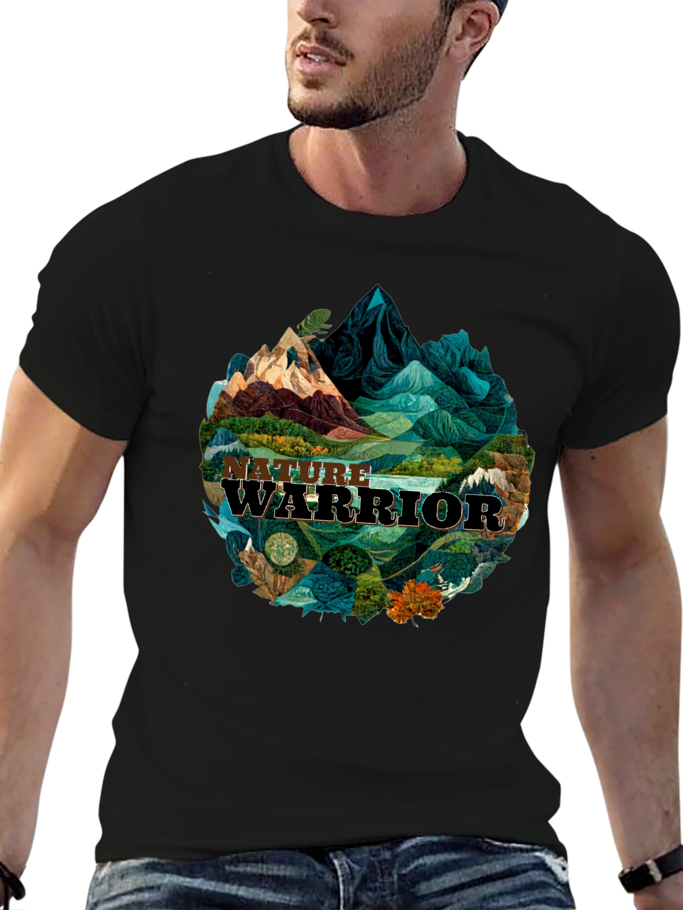 Camiseta Hombre: Guerrero de la Naturaleza
