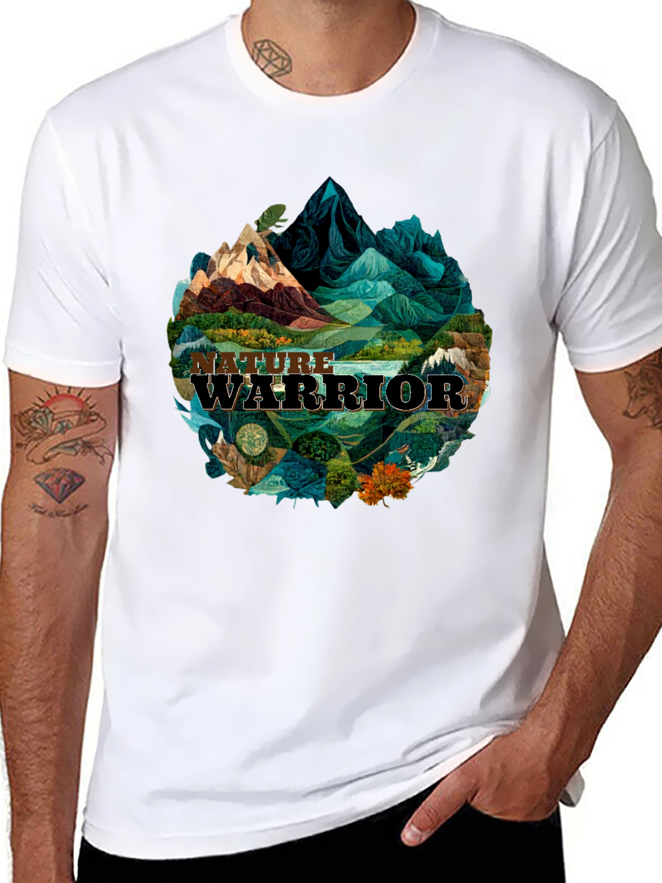 Camiseta Hombre: Guerrero de la Naturaleza