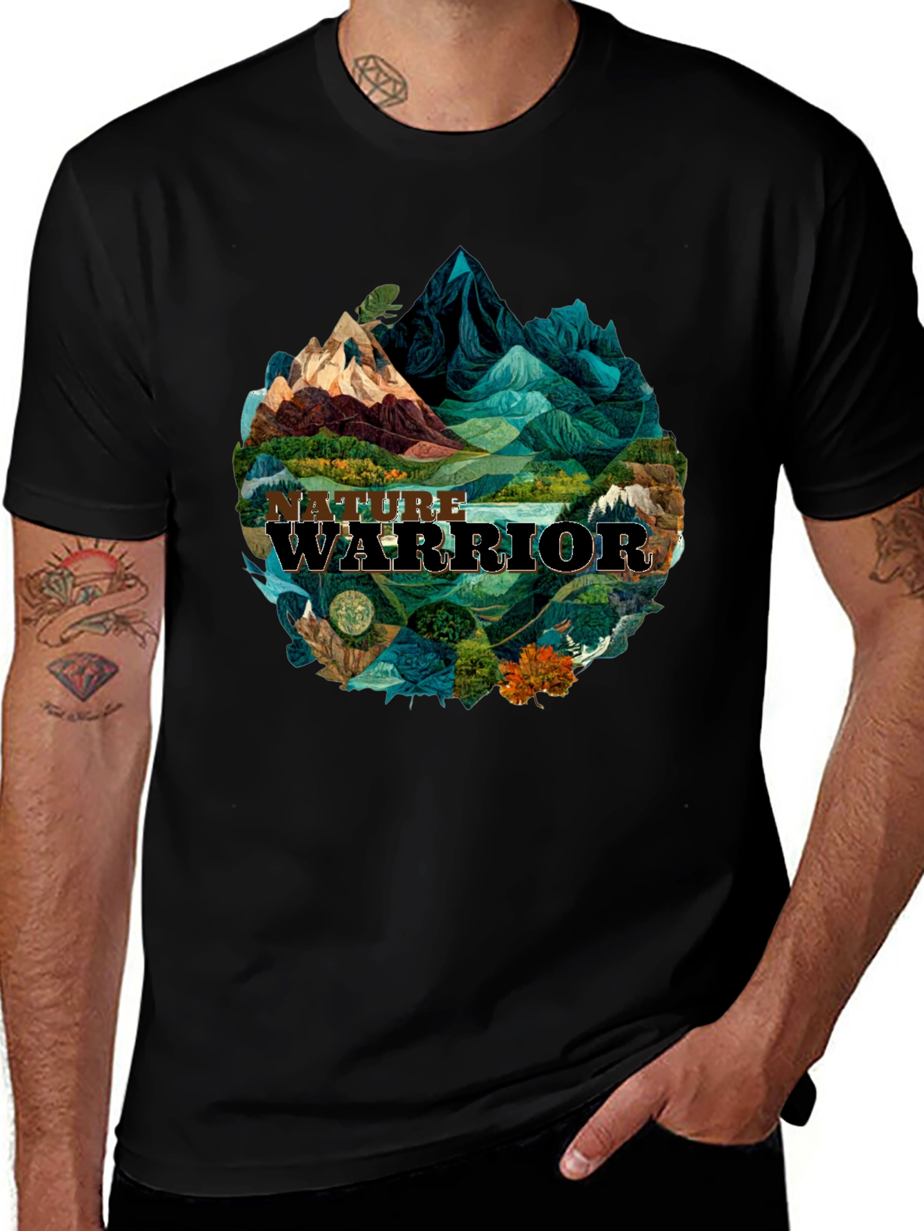 Camiseta Hombre: Guerrero de la Naturaleza