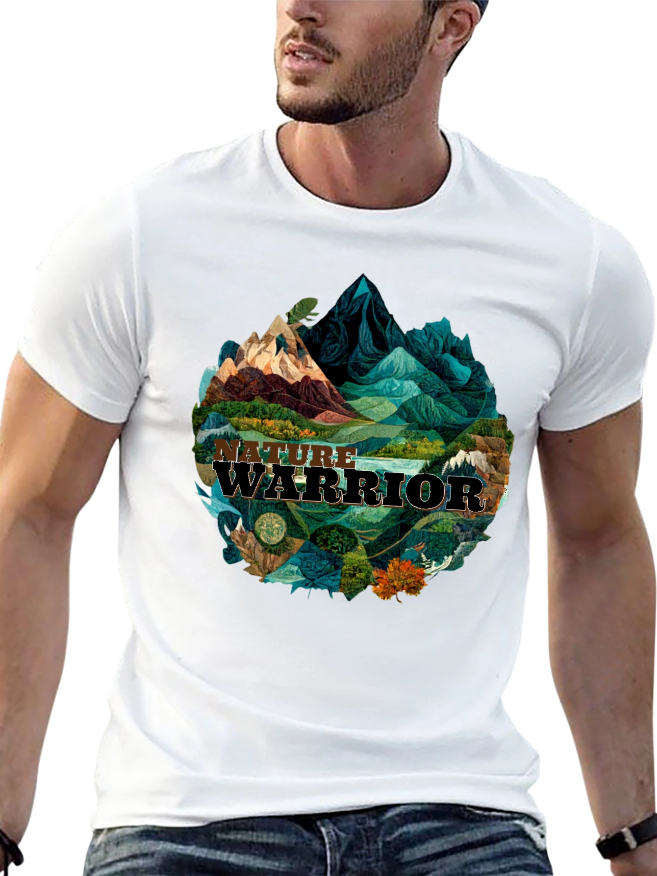 Camiseta Hombre: Guerrero de la Naturaleza