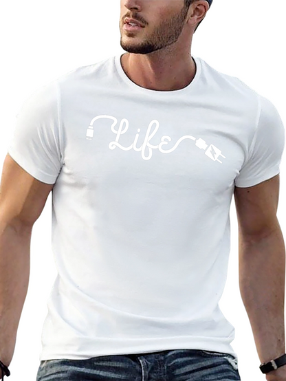 Camiseta Negra Life Con Diseño Original