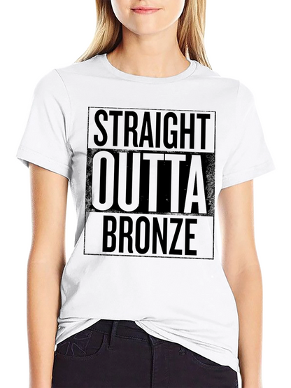Camiseta Negra Straight Outta Bronze