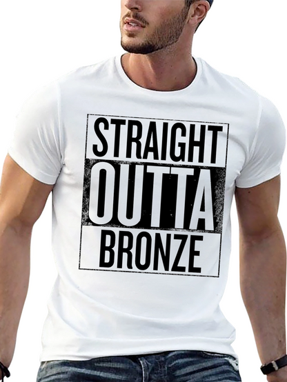 Camiseta Negra Straight Outta Bronze