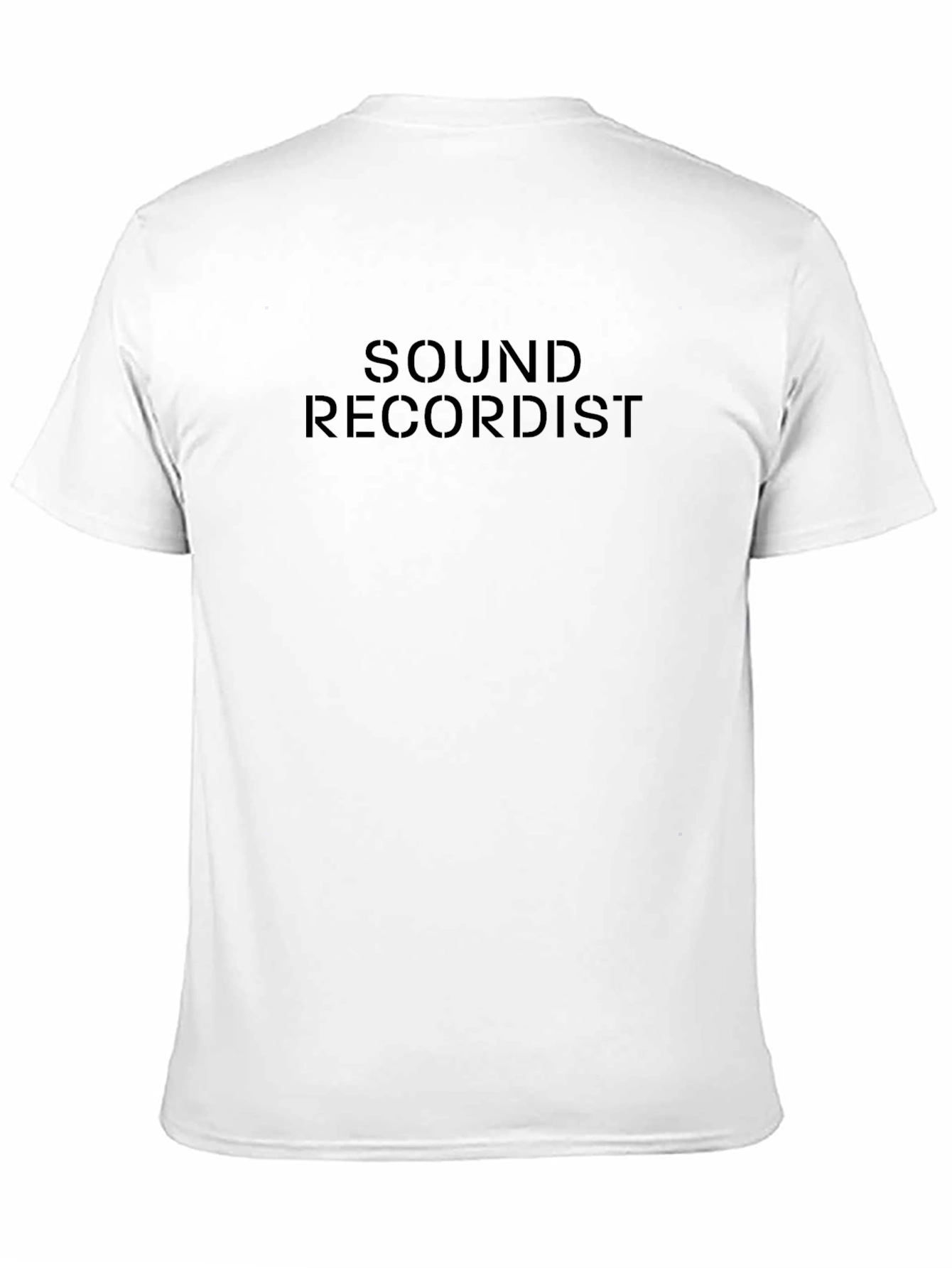 Camiseta Negra Sound Recordist
