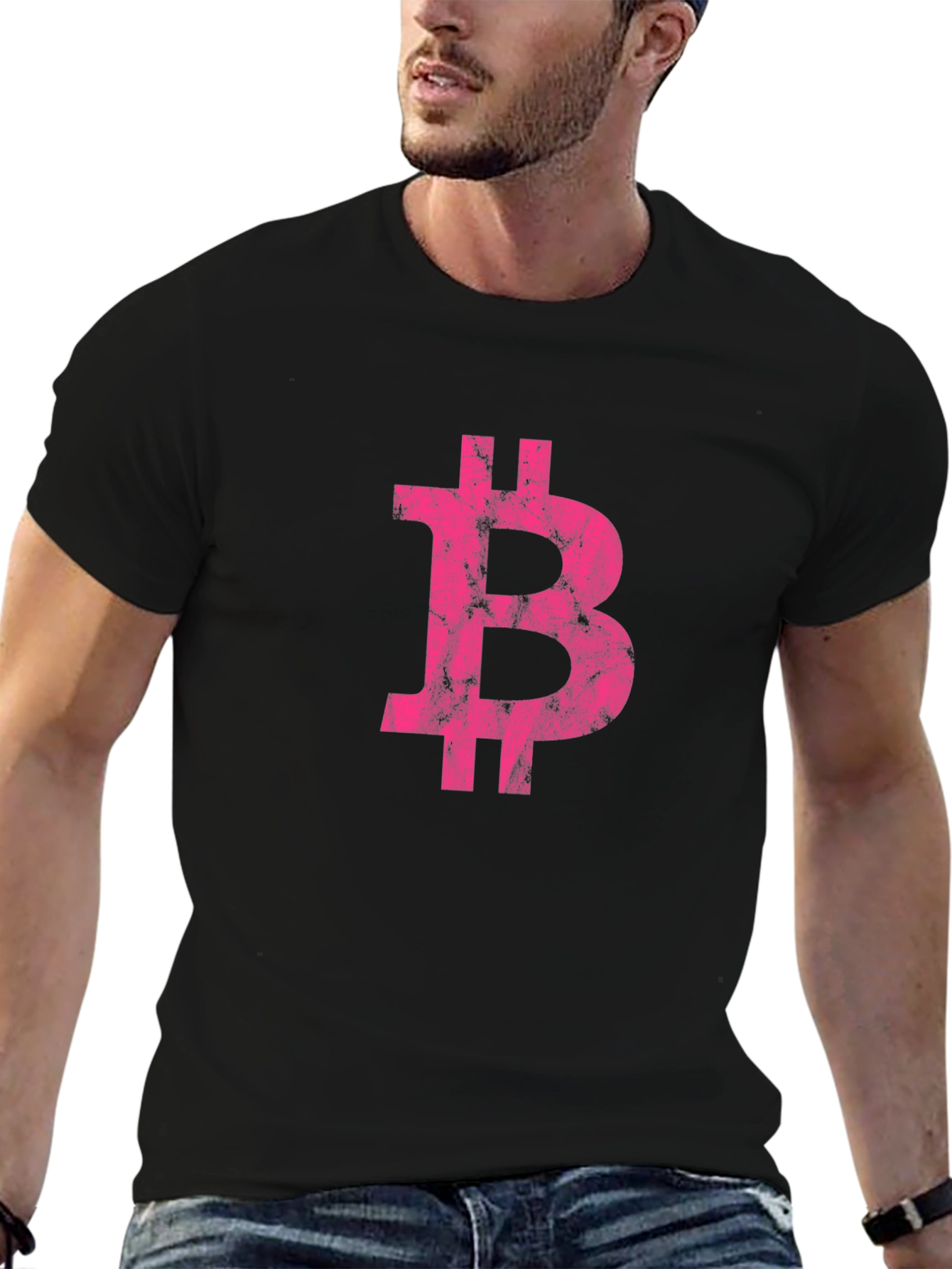 Camiseta Hombre Bitcoin - Estilo Moderno