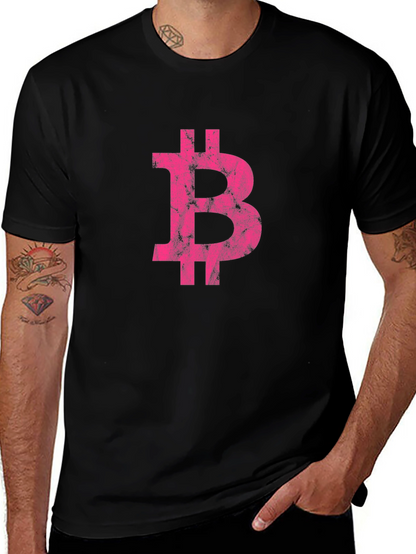 Camiseta Hombre Bitcoin - Estilo Moderno