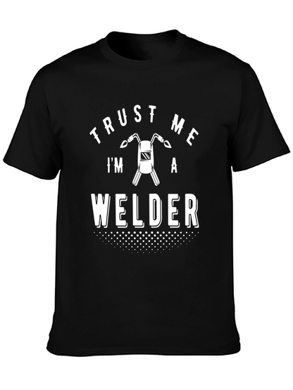 Camiseta Negra Trust Me Im a Welder