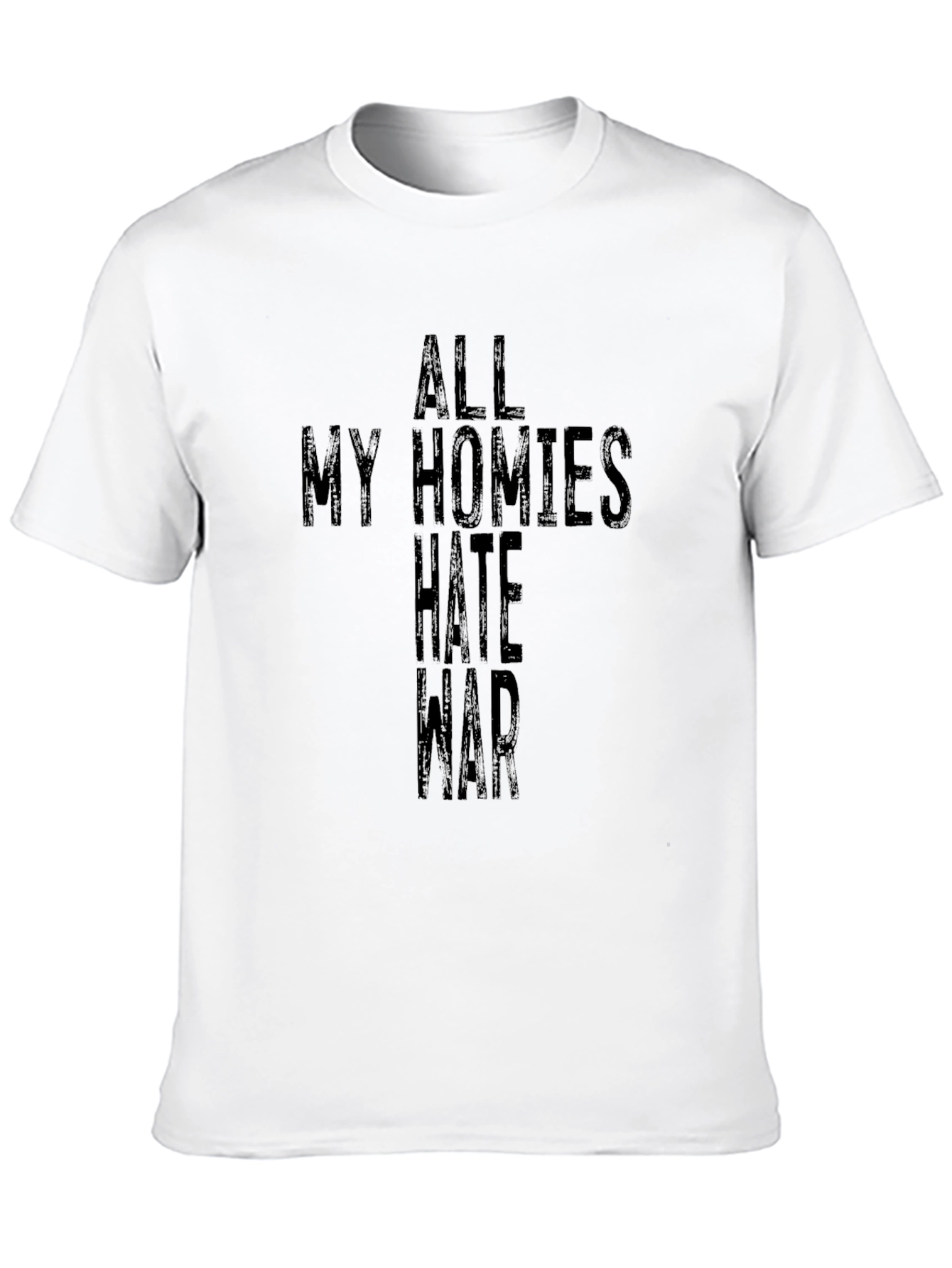 Camiseta Negra All My Homies Hate War