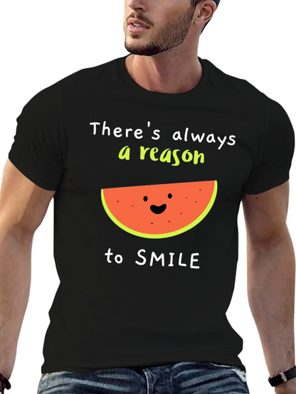 Camiseta Negra: Siempre Hay Una Razón Para Sonreír