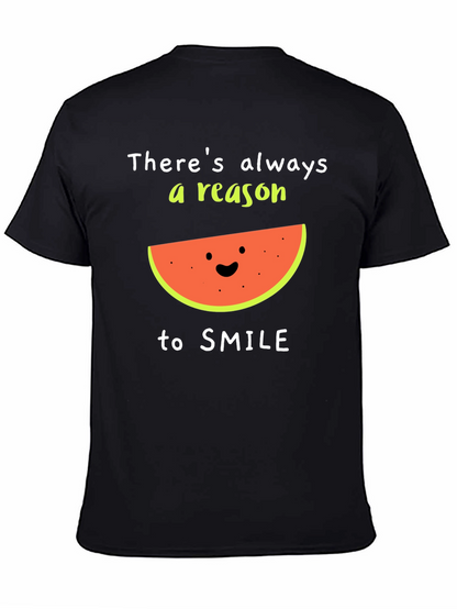 Camiseta Negra: Siempre Hay Una Razón Para Sonreír
