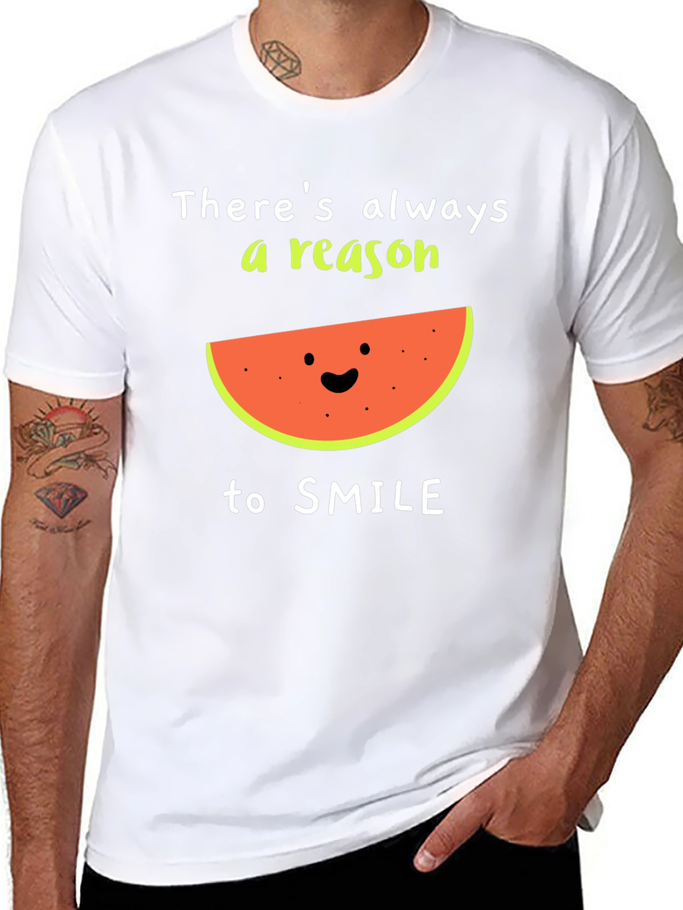 Camiseta Negra: Siempre Hay Una Razón Para Sonreír