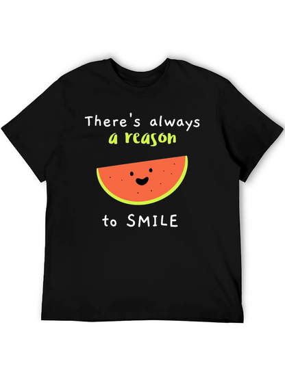 Camiseta Negra: Siempre Hay Una Razón Para Sonreír