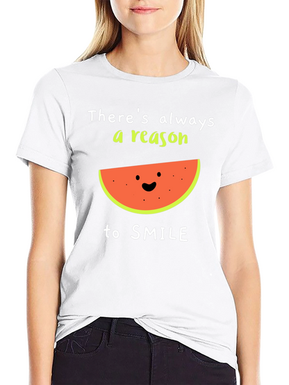 Camiseta Negra: Siempre Hay Una Razón Para Sonreír