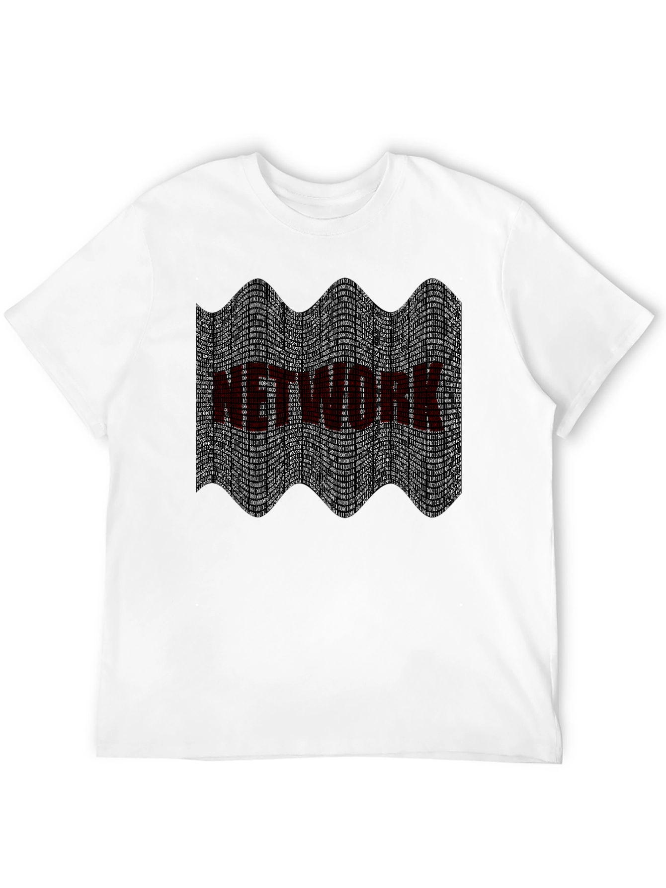 Camiseta Negra Estampado Network