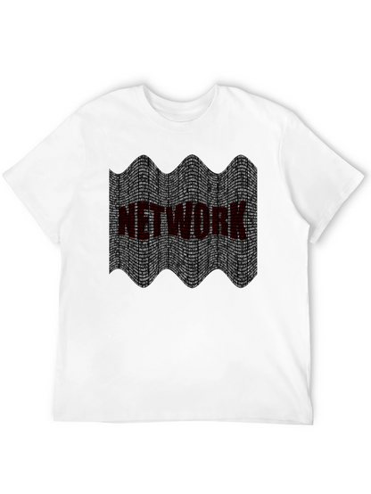 Camiseta Negra Estampado Network